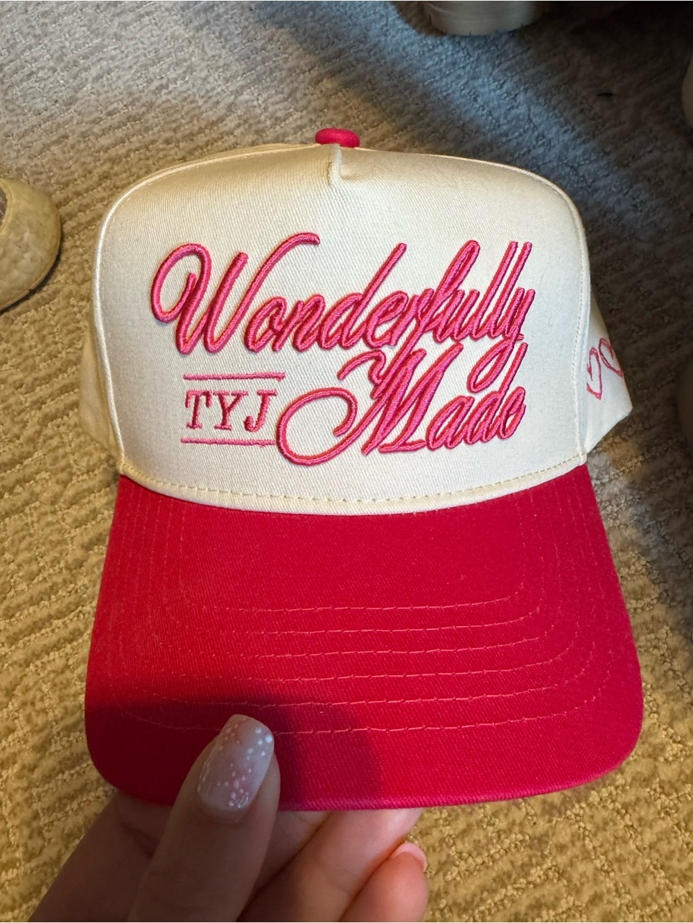 Wonderfully Made Canvas Hot Pink Trucker Cap
